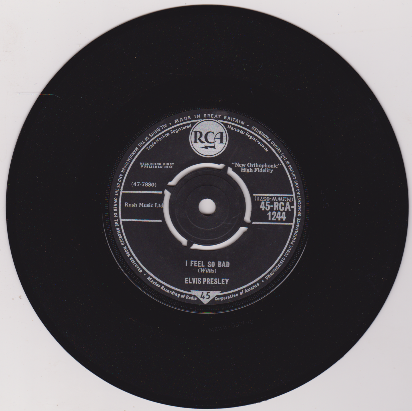 Elvis Presley - Wild In The Country (RCA 1961) 7" vinyl single VG/G