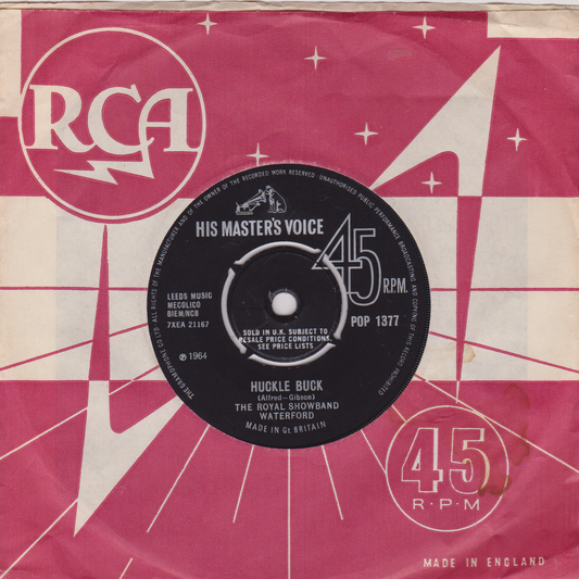 The Royal Showband Waterford ‎– Huckle Buck (RCA 1964) 7" vinyl single VG/VG