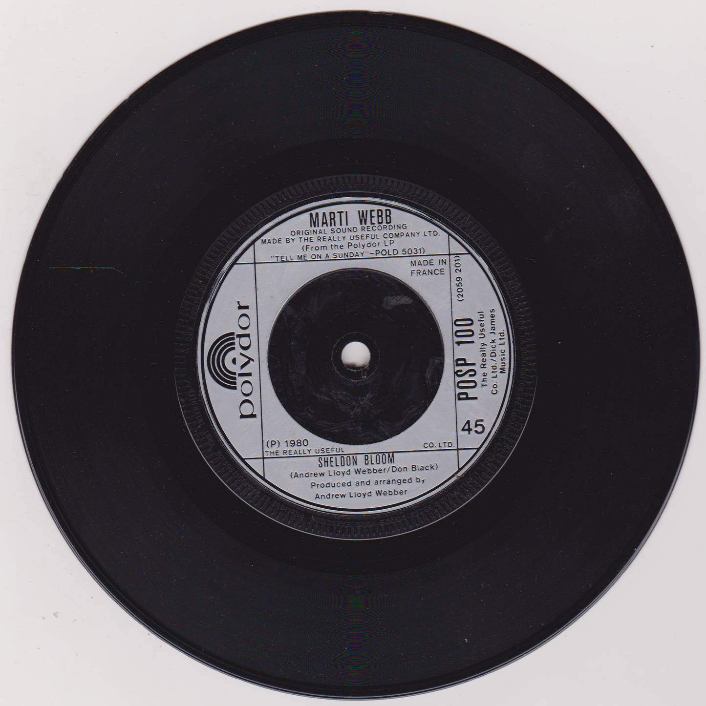 Marti Webb - Take That Look Off Your Face (Polydor 1980) 7" vinyl single VG/-