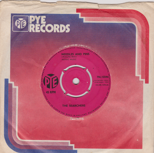 The Searchers ‎– Needles And Pins (Pye 1964) 7" vinyl single VG/-