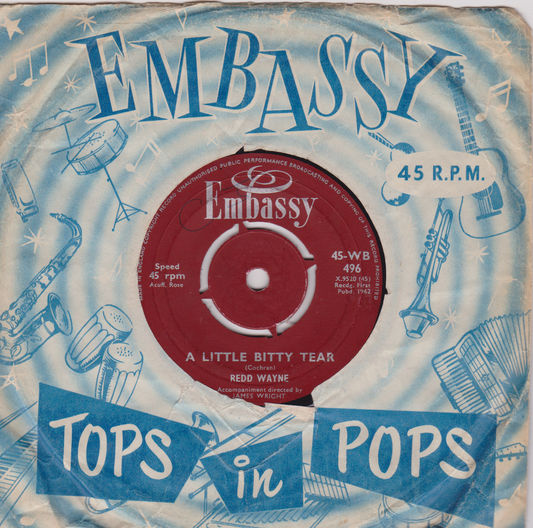 Redd Wayne / Kay Barry – A Little Bitty Tear / Tell Me What He Said 7" vinyl single VG/G+