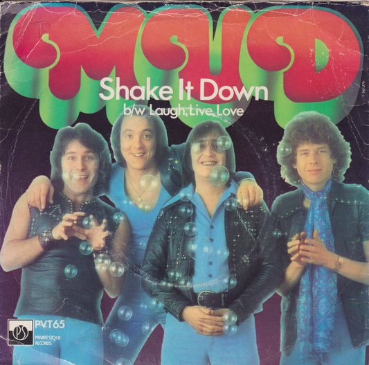 Mud - Shake It Down (Private Stock 1976) 7" vinyl P/S single G+/G+