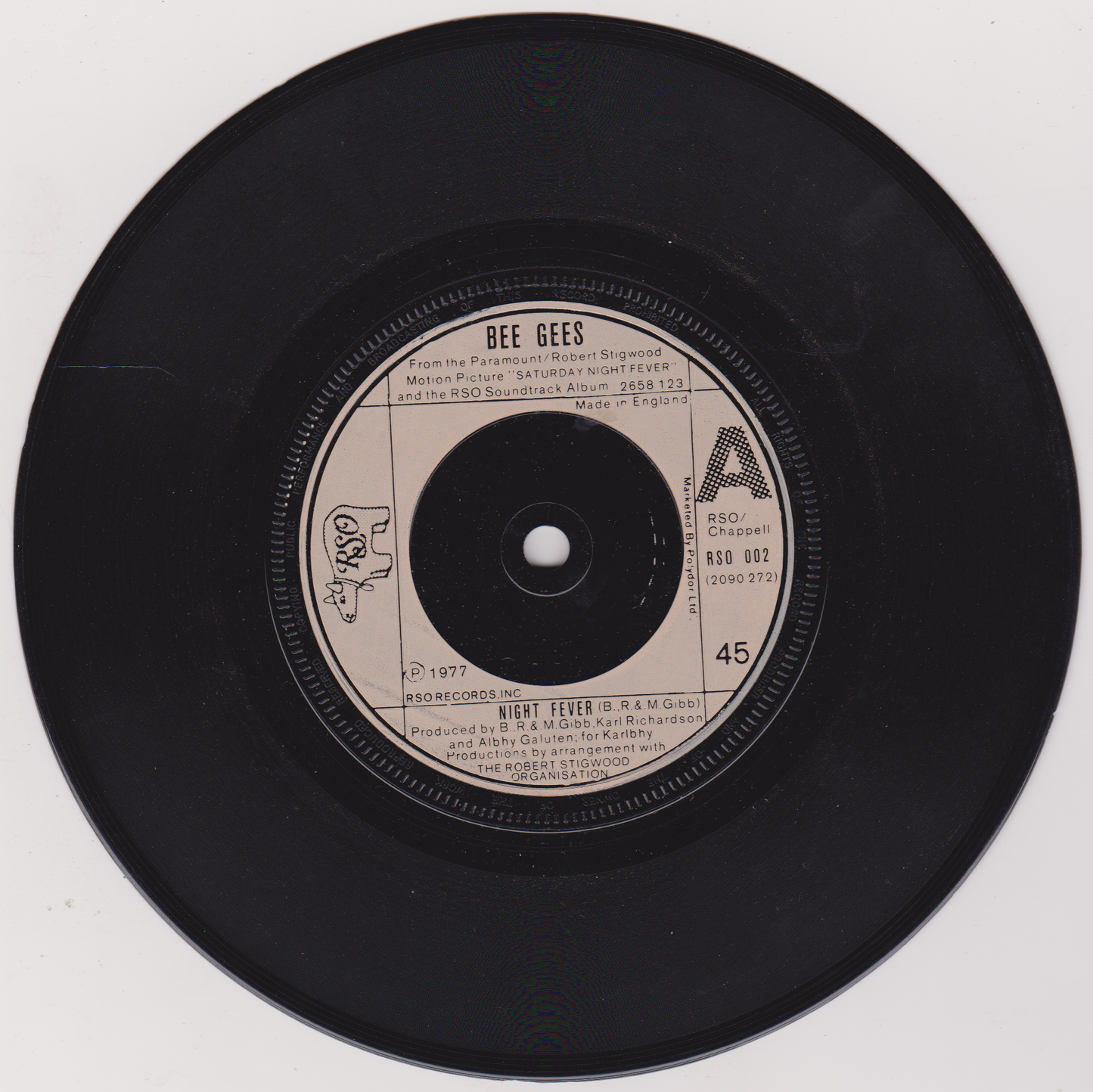 Bee Gees – Night Fever (Polydor 1978) 7" vinyl P/S single VG/VG