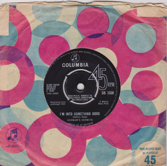 Herman's Hermits - I'm Into Something Good (Columbia 1964) 7" vinyl single VG/-