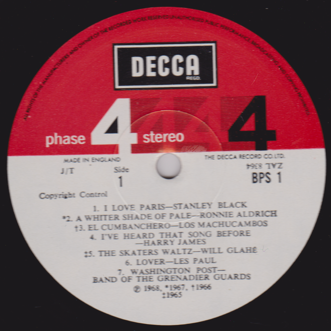 Various – Focus On Phase 4 Stereo (Decca 1968) 12" vinyl LP VG/VG