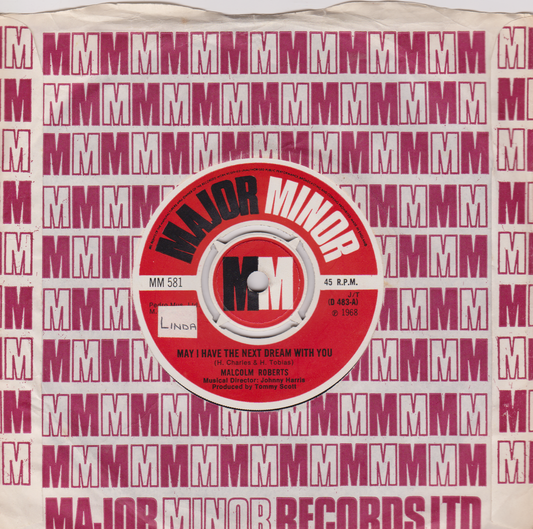 Malcolm Roberts – May I Have The Next Dream With You (Major Minor, 1968) 7" vinyl single VG/VG