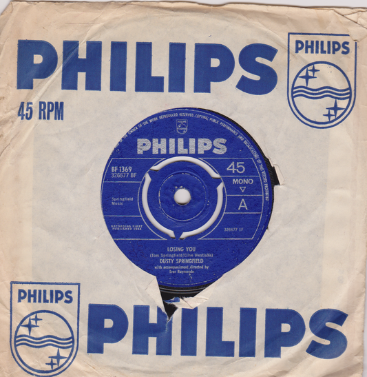 Dusty Springfield ‎– Losing You (Philips 1964) 7" vinyl single G+/G+