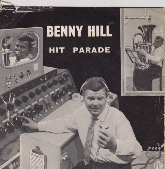 Benny Hill ‎– Hit Parade Volume 1 (Pye 1961) 7" vinyl EP G+/G+
