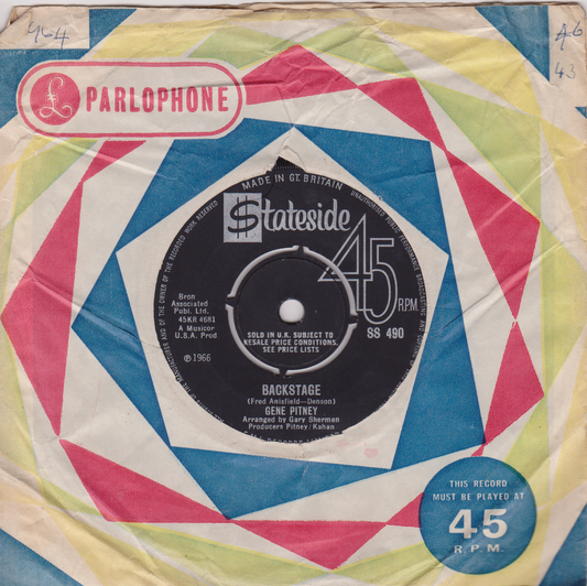 Vintage Parlophone record sleeve with geometric pattern