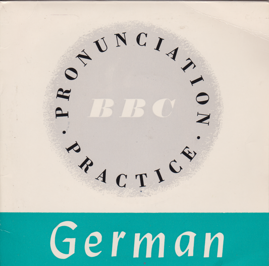 Cover of 'Pronunciation Practice German' by BBC on a beige background