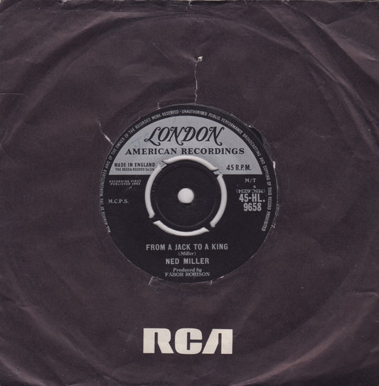 Record label with 'London American Recordings' and 'RCA' branding on a dark background