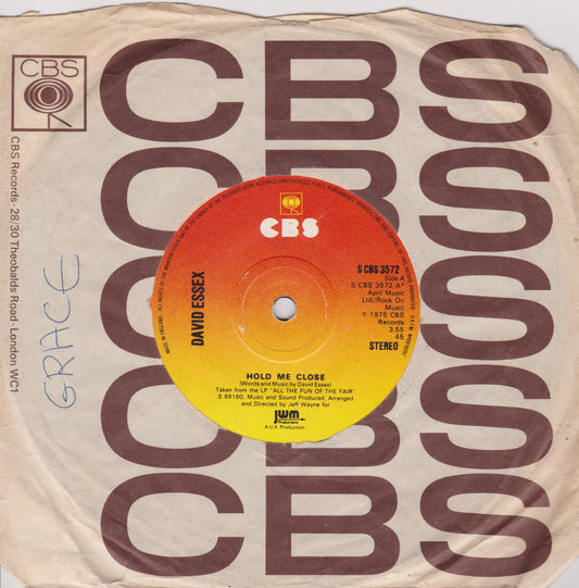 Vintage record sleeve with CBS logo and orange label