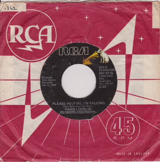 Vintage RCA record sleeve with a black label featuring song details.