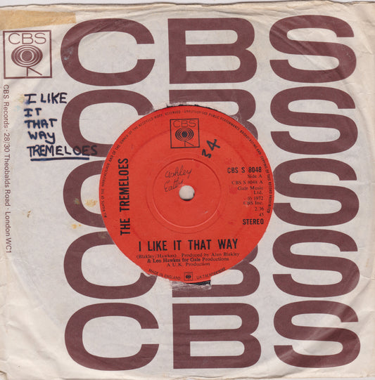 Record cover with red label and CBS branding
