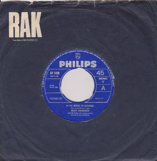 Vinyl record with Philips label on a dark background