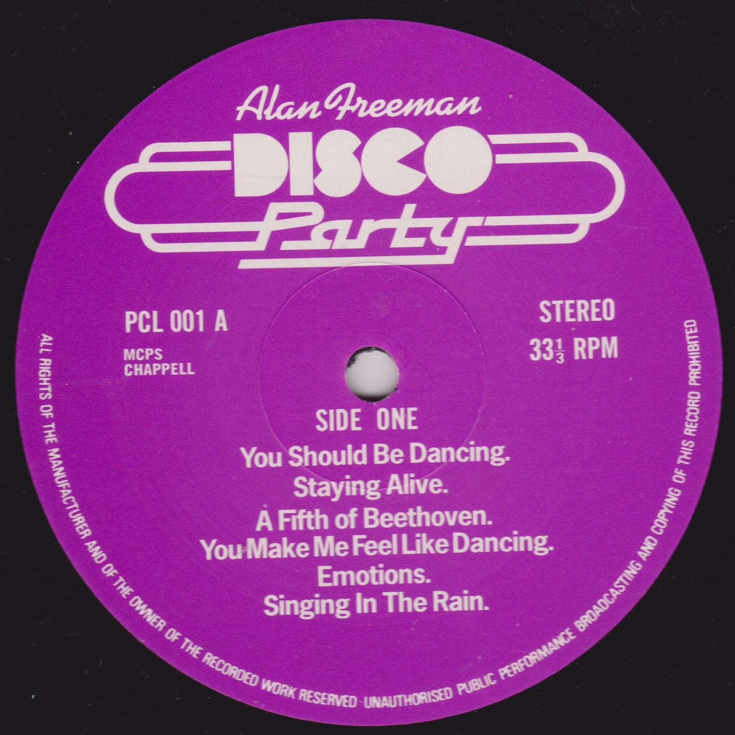 Alan Freeman – Disco Party (Polycell) 12" vinyl LP VG/VG