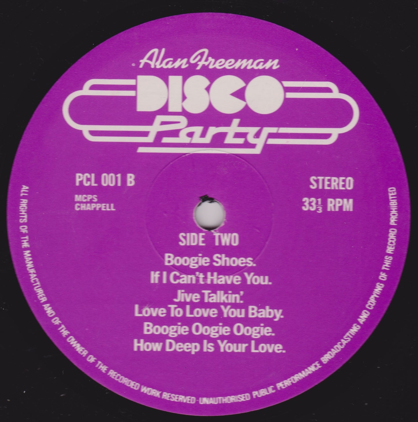 Alan Freeman – Disco Party (Polycell) 12" vinyl LP VG/VG