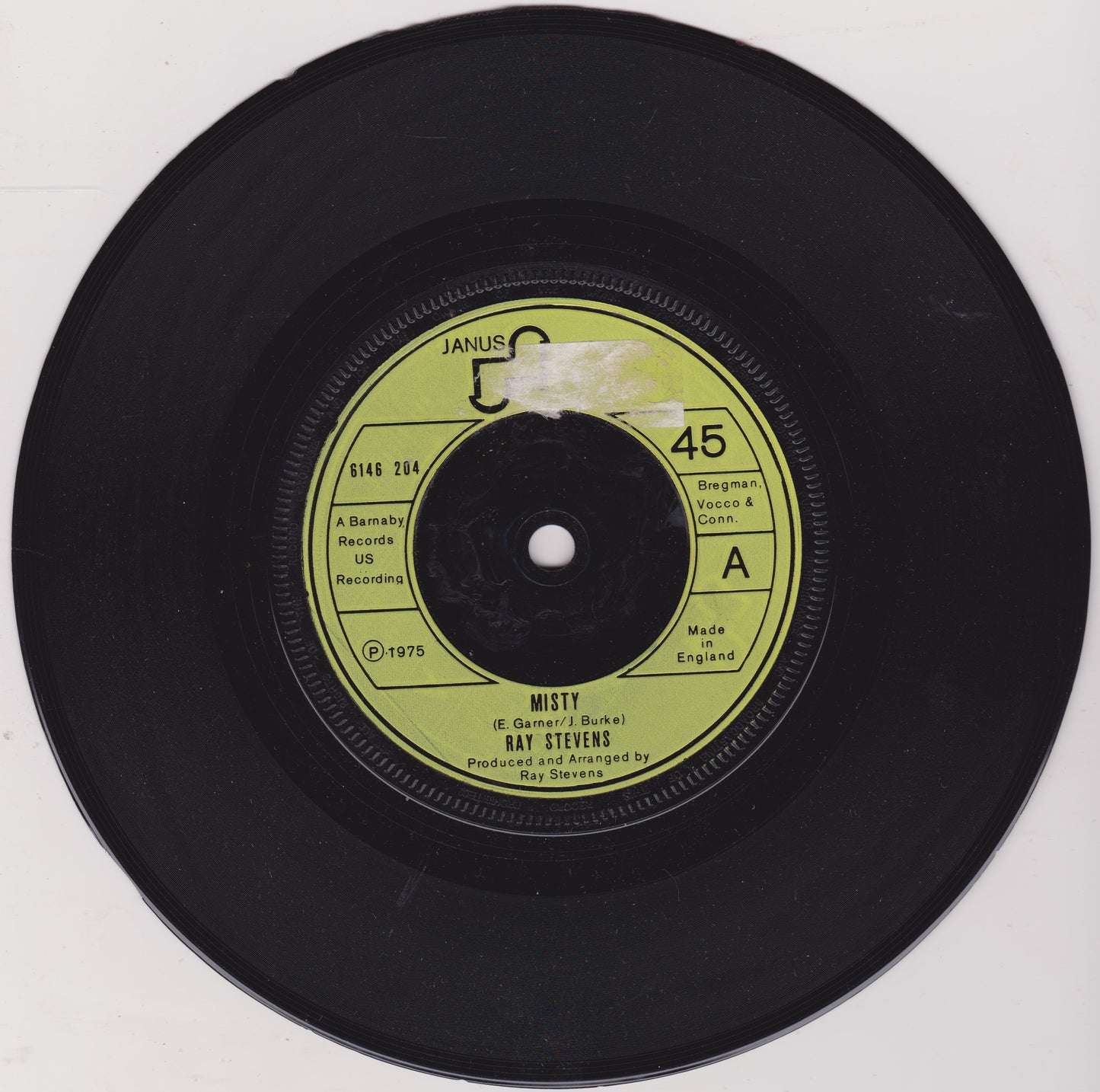 Ray Stevens – Misty (Janus, 1975) 7" vinyl single VG/-