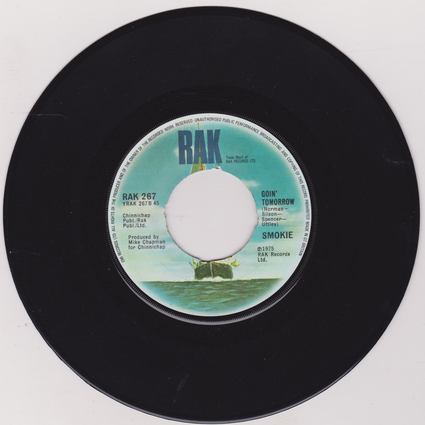 Smokie - For A Few Dollars More (RAK, 1978) 7" vinyl single VG/G+ jukebox centre