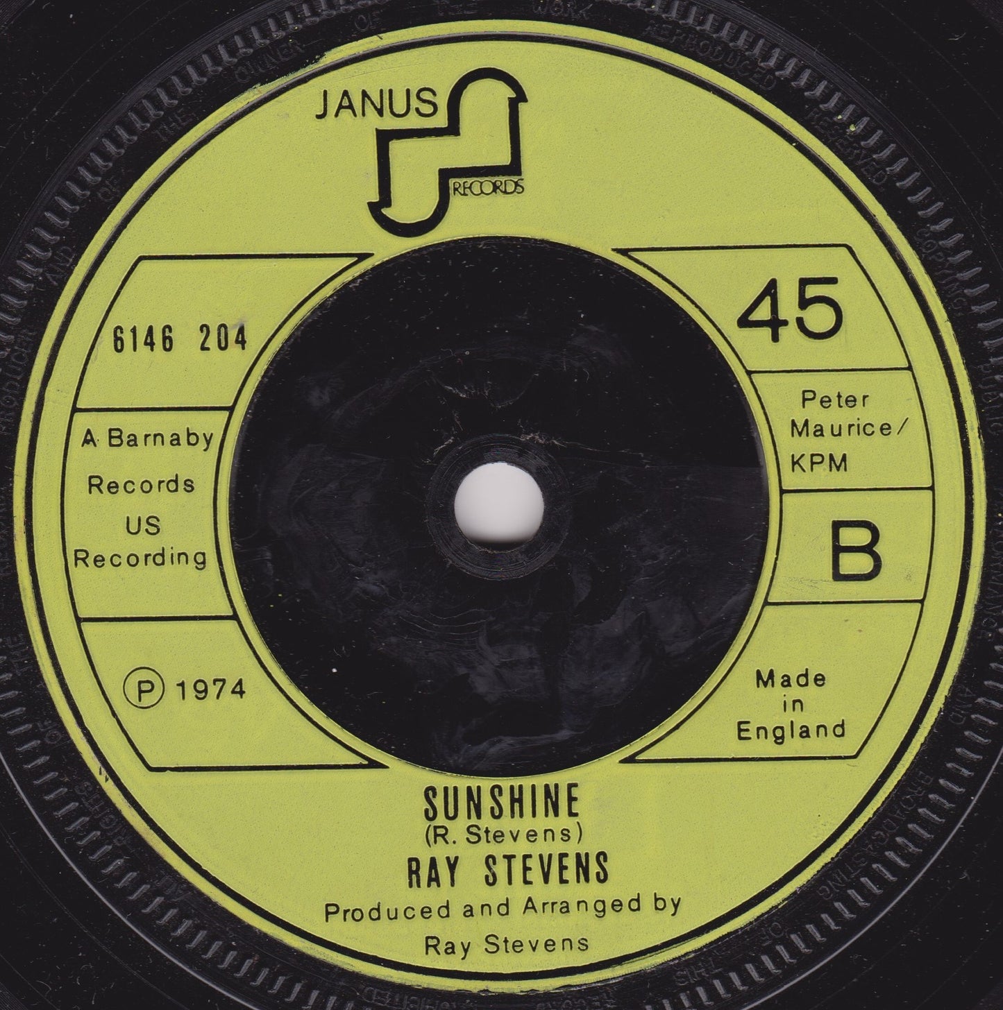 Ray Stevens – Misty (Janus, 1975) 7" vinyl single VG/-