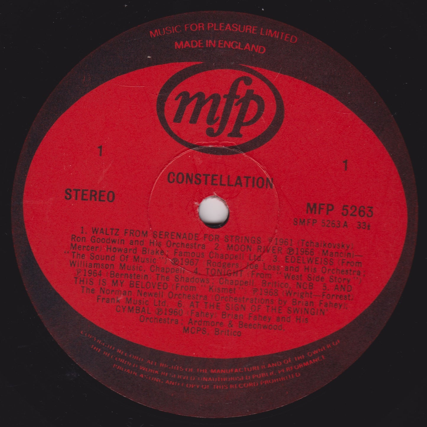 Various ‎– Constellation - An Introduction To Essential Stereo (MFP) 12" vinyl LP VG/VG