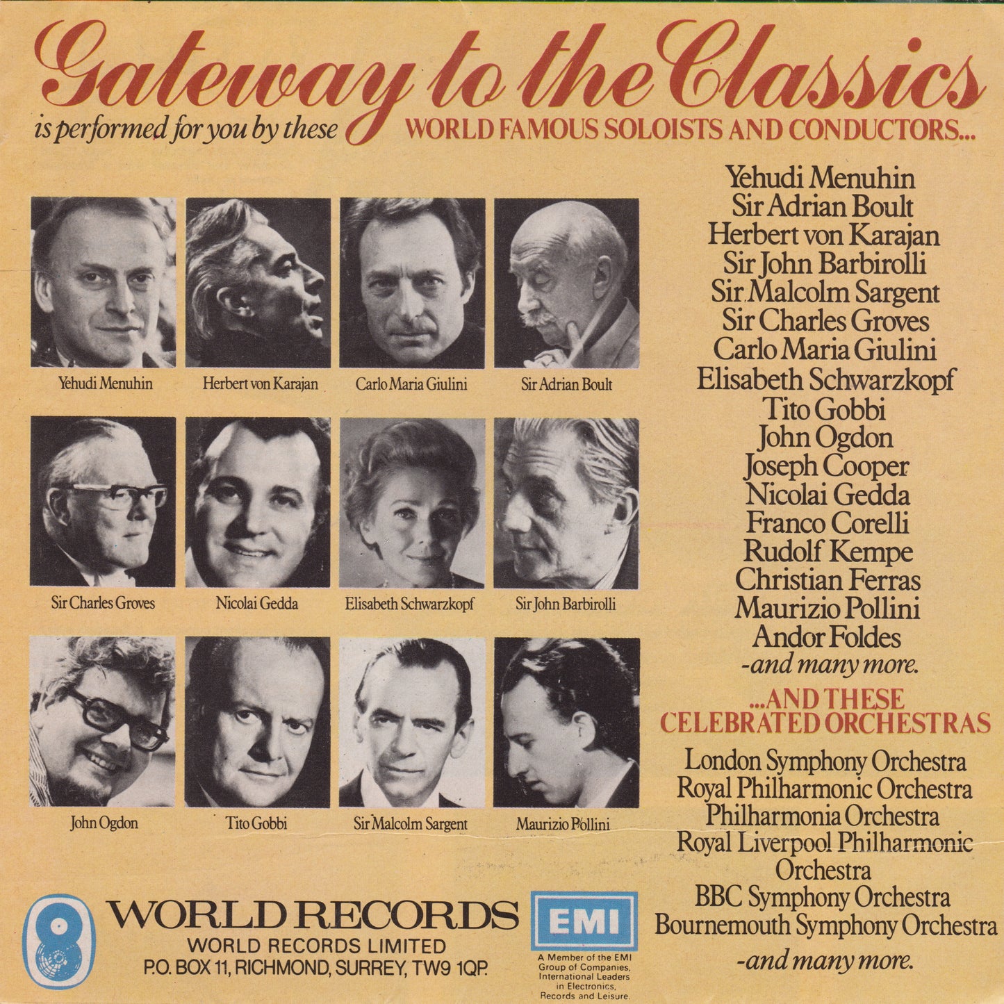 Yehudi Menuhin ‎– Gateway To The Classics 7" flexi disc single VG/VG 33rpm