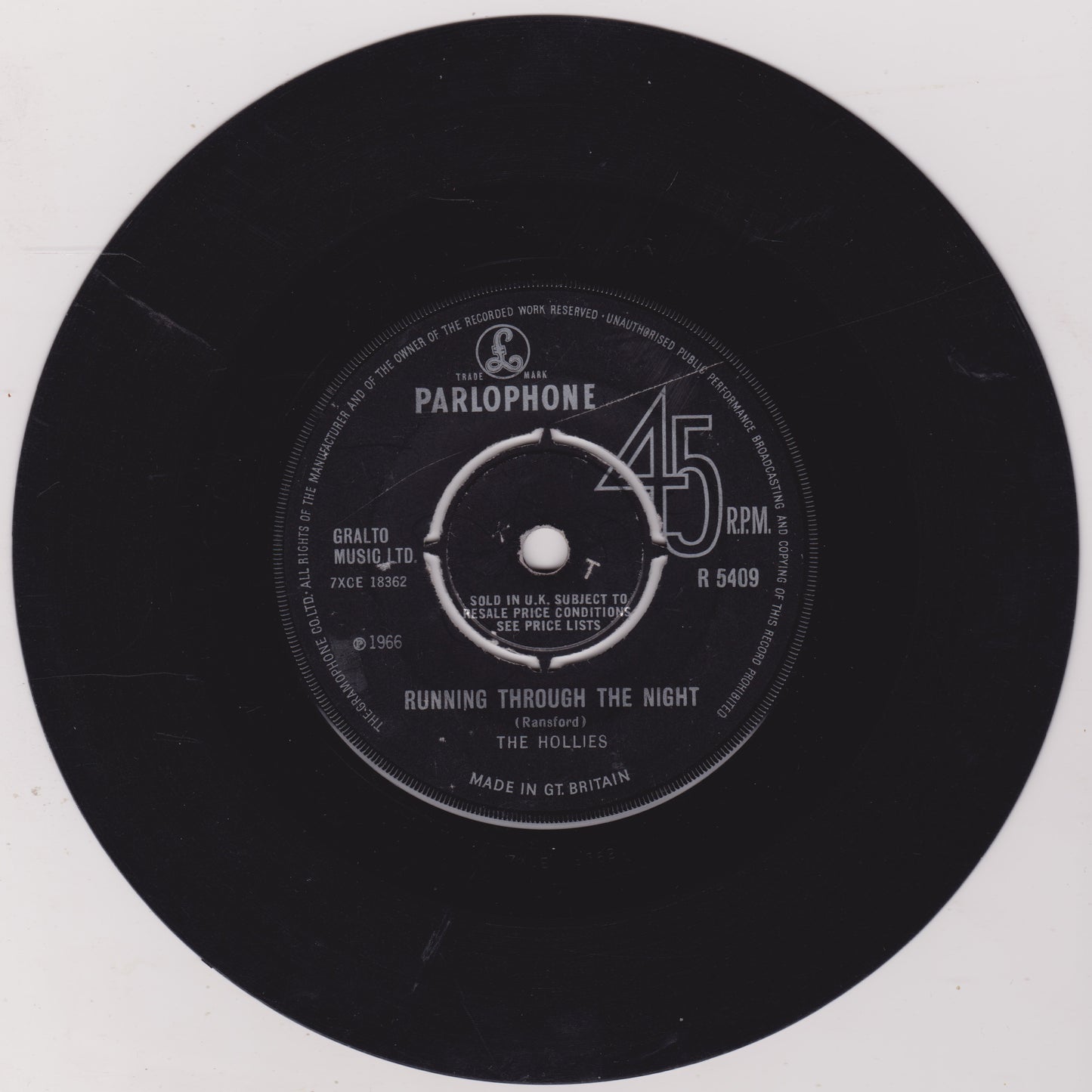 The Hollies – I Can't Let Go (Parlophone 1966) 7" vinyl single G+/-