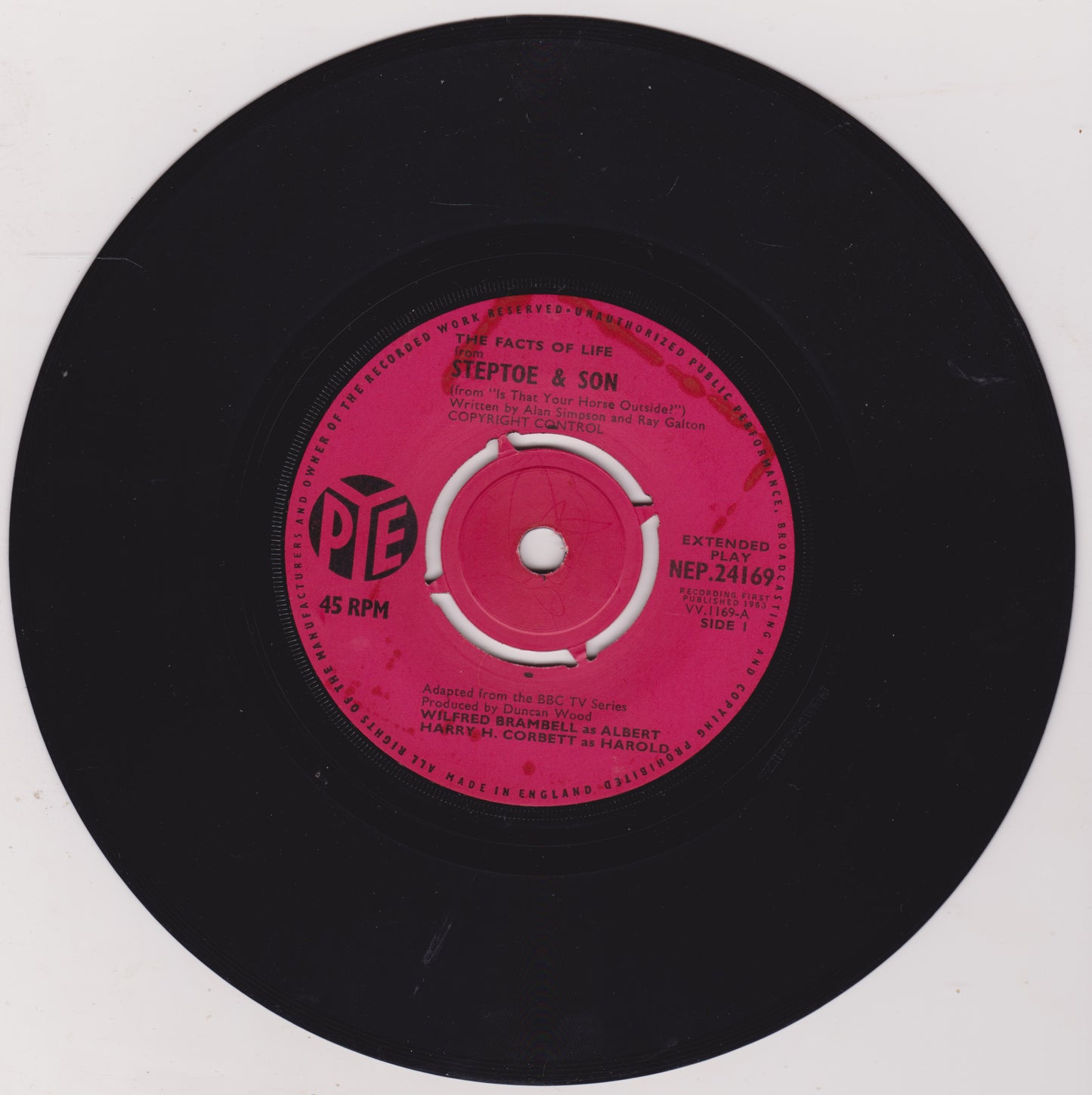 Wilfrid Brambell Harry Corbett - The Facts Of Life From Steptoe & Son 7" P/S EP VG/VG