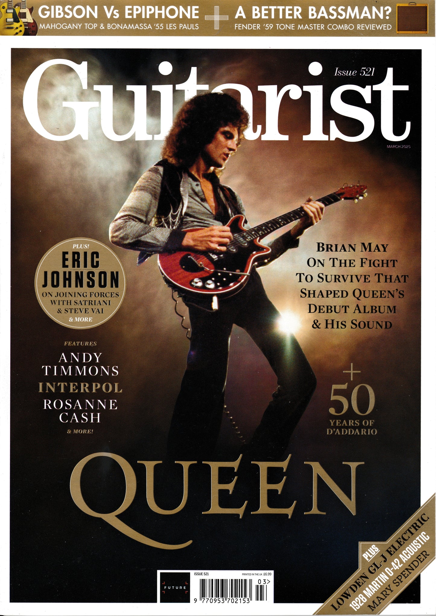 Guitarist Magazine - March 2025 Issue 521 - Brian May