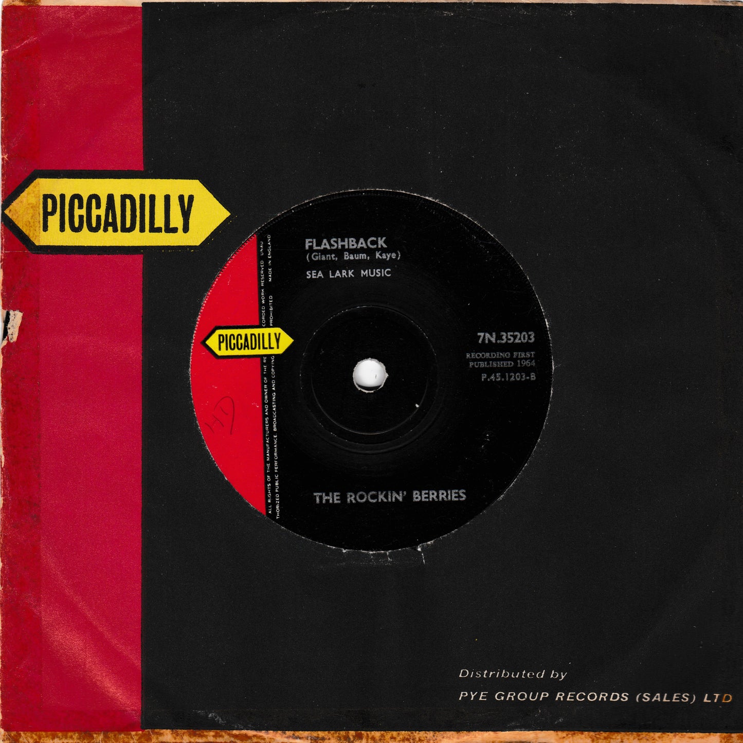 Record sleeve with 'Piccadilly' label and black record inside