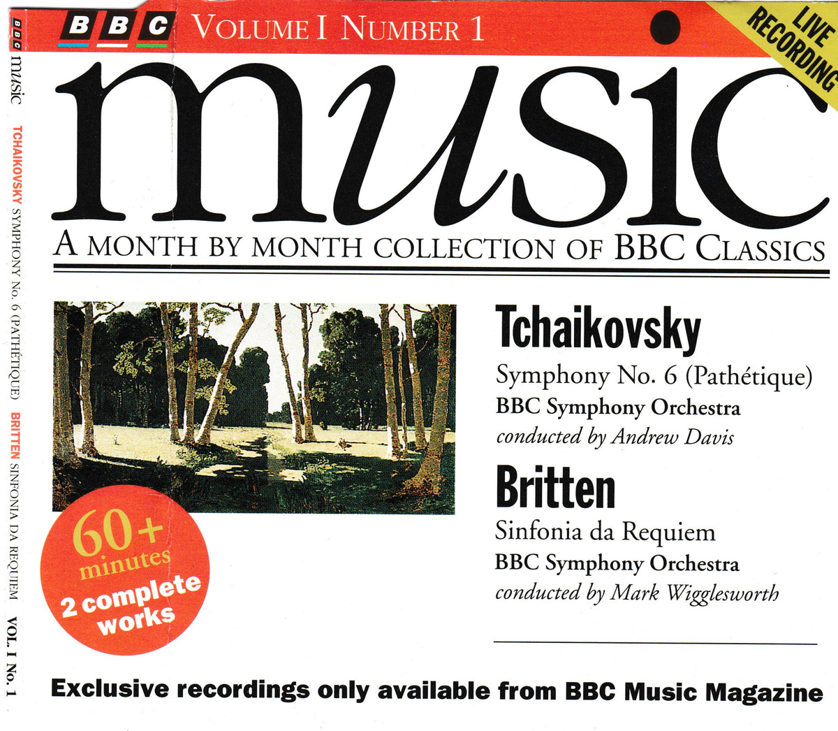 Tchaikovsky, Britten - Symphony No. 6 (Pathétique) / Sinfonia Da Requiem (BBC 1992) CD album