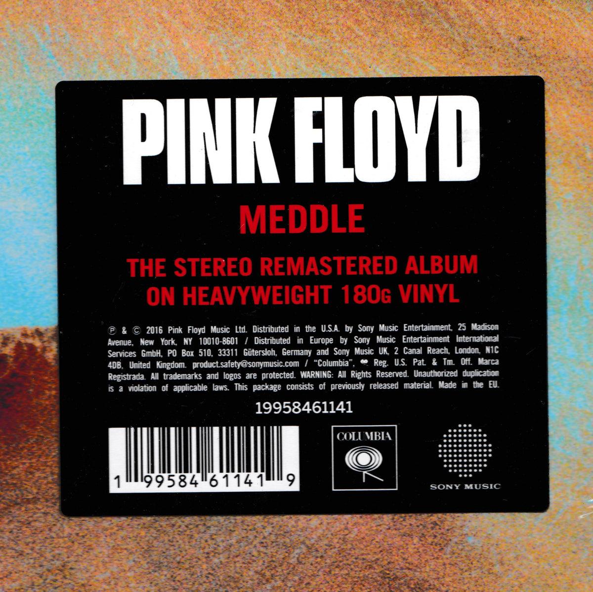 Pink Floyd – Meddle (Columbia 2026) 12" vinyl LP NEW orange marble vinyl Ltd Ed
