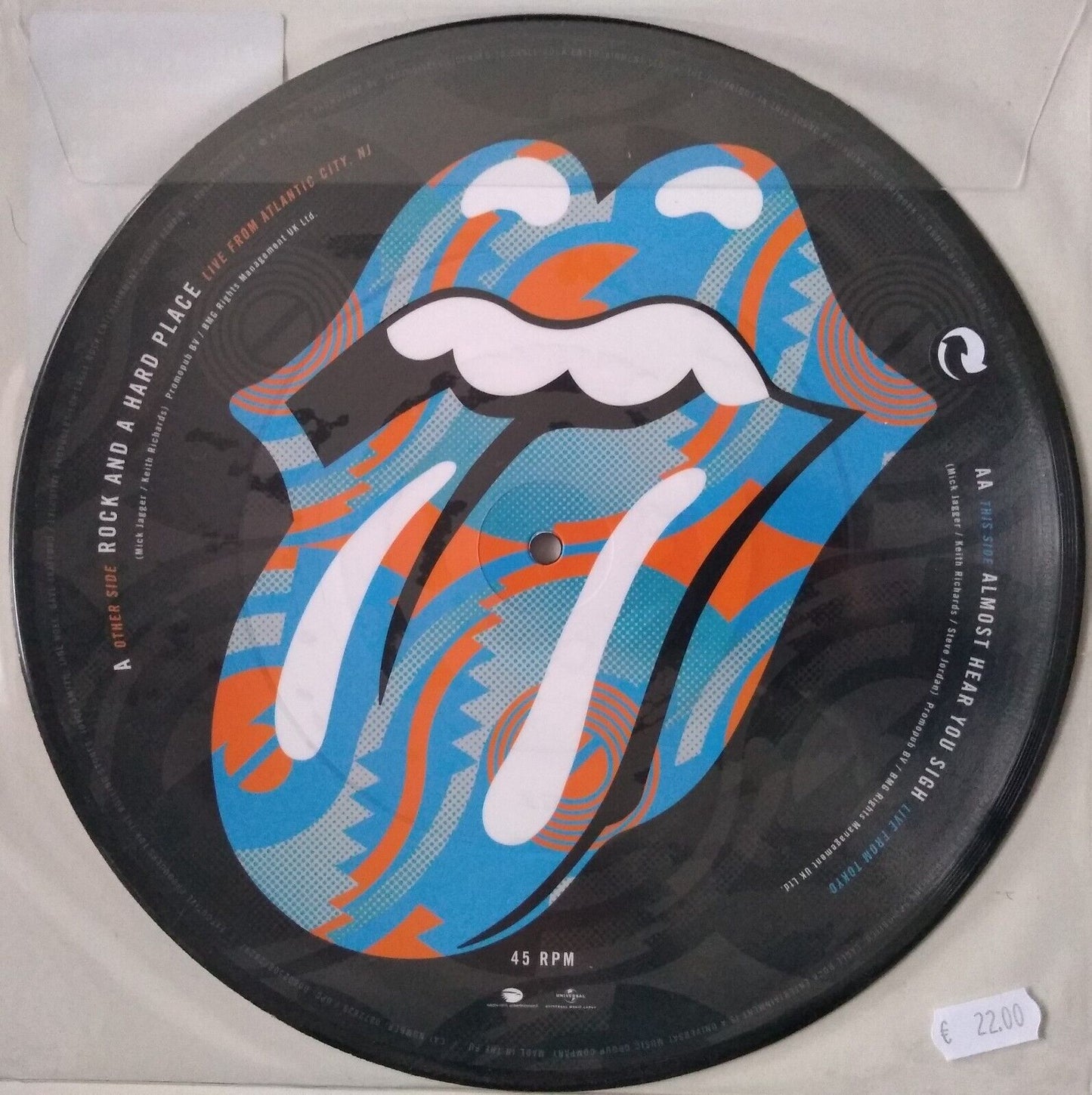 The Rolling Stones - Steel Wheels Live (2020) 10" vinyl single pic disc RSD