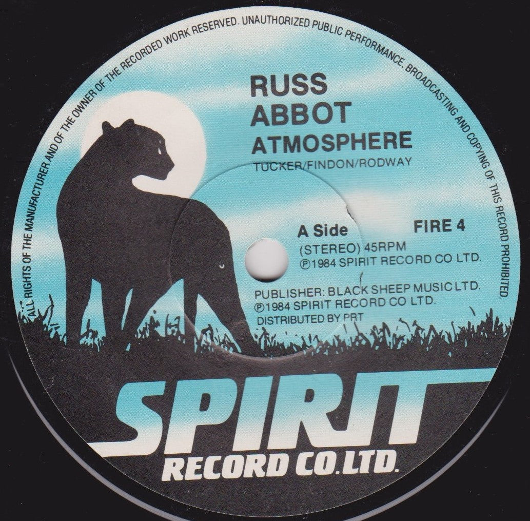 Russ Abbot – Atmosphere (Spirit 1984) 7" vinyl single VG/-