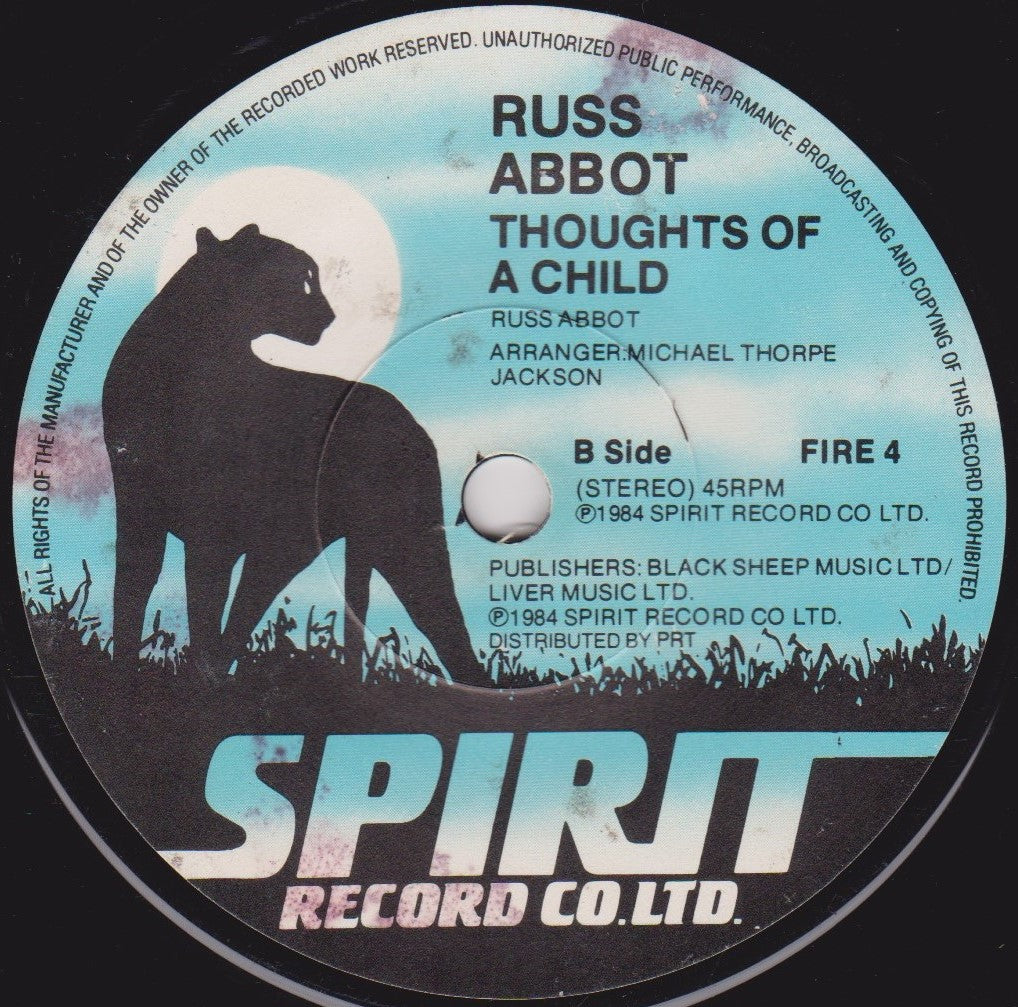 Russ Abbot – Atmosphere (Spirit 1984) 7" vinyl single VG/-