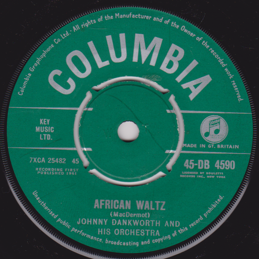 Johnny Dankworth And His Orchestra – African Waltz (Columbia 1961) 7" vinyl single VG/-
