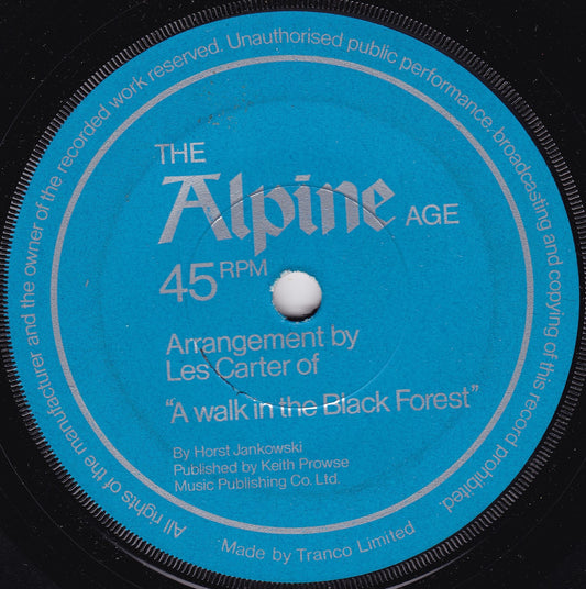 Les Carter – The Alpine Age (Alpine Lager) single-sided promo 7" vinyl VG/-