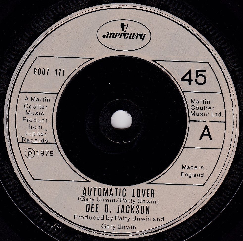 Dee D. Jackson - Automatic Lover (Mercury 1978) 7" vinyl single G+/-