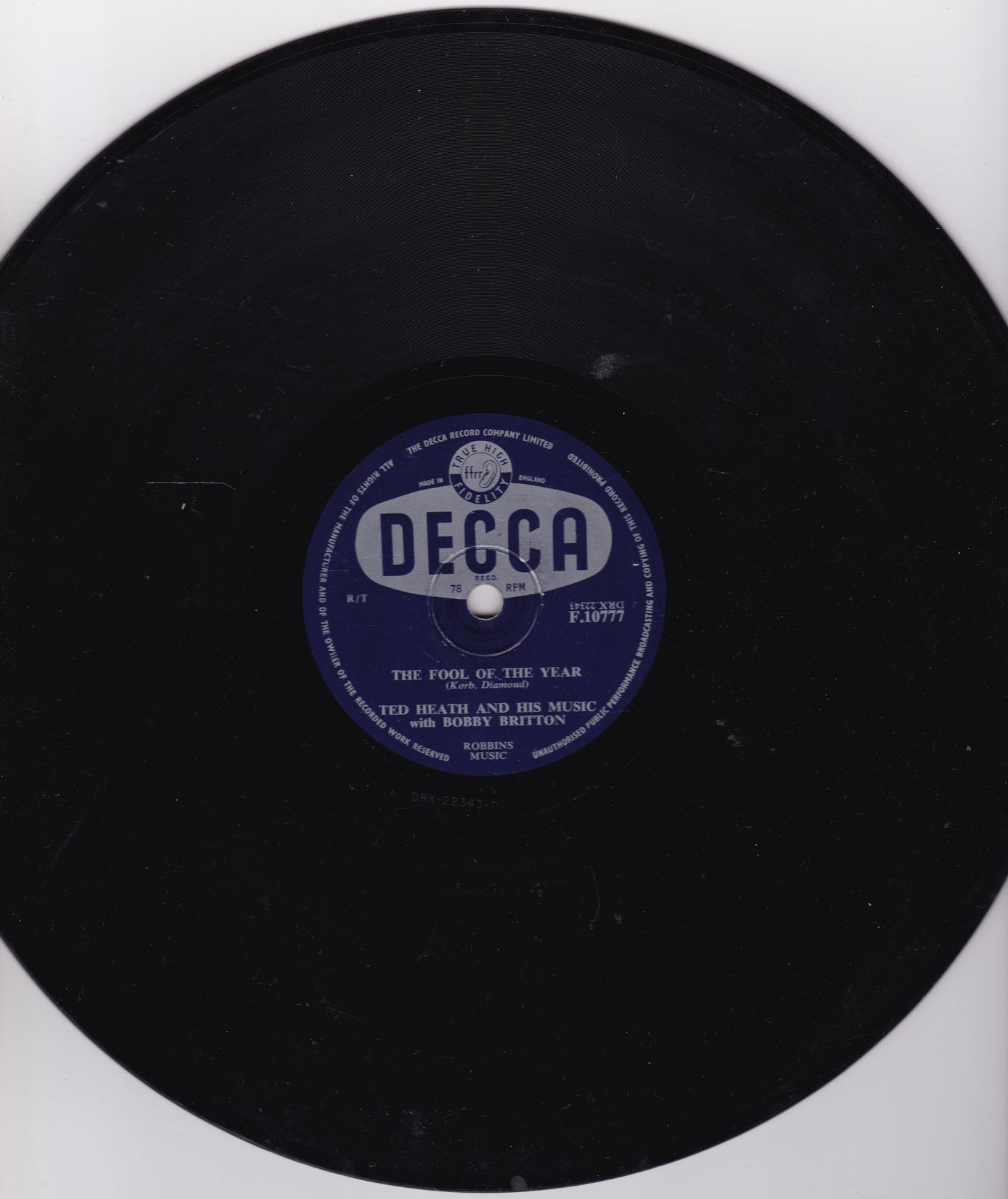 Ted Heath And His Music – Autumn Concerto (Decca 1956) 10" shellac VG/-