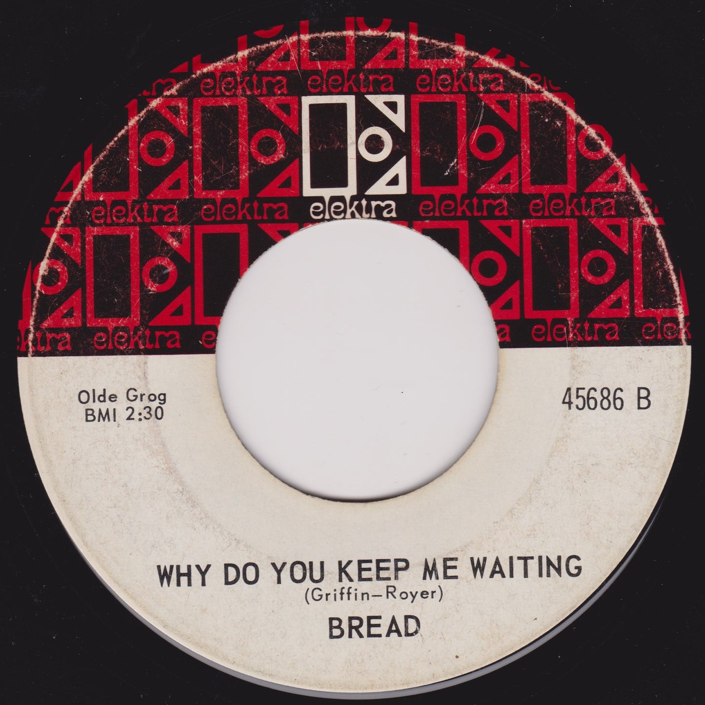 Bread ‎– Make It With You (Elektra 1970) 7" US vinyl single G+/- jukebox