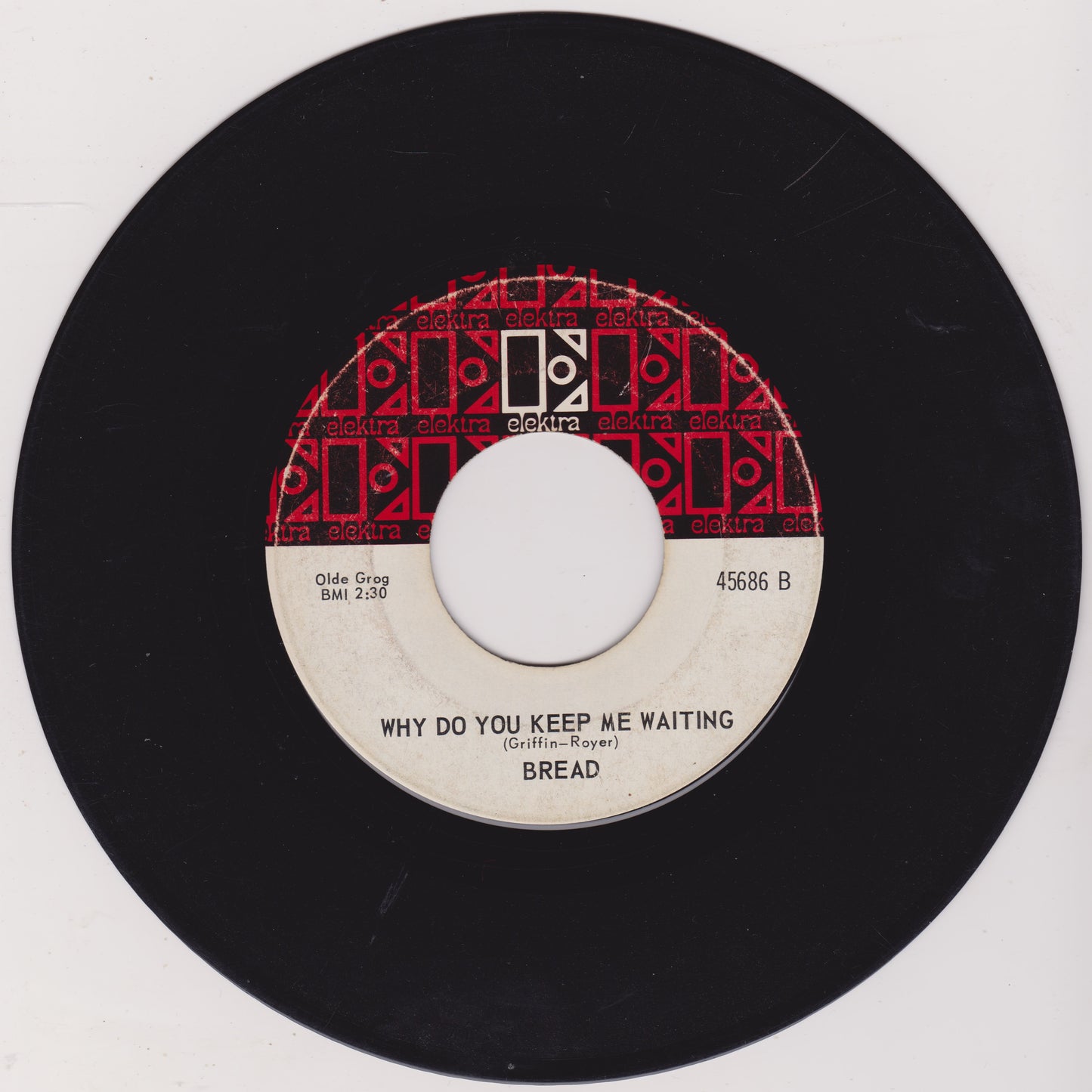 Bread ‎– Make It With You (Elektra 1970) 7" US vinyl single G+/- jukebox