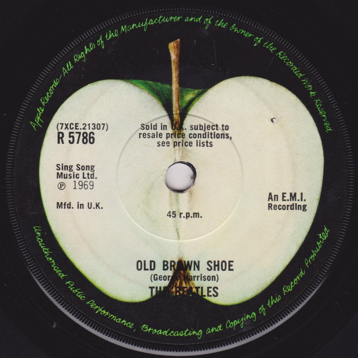 The Beatles - The Ballad Of John And Yoko (Apple 1968) 7" vinyl single G+/-