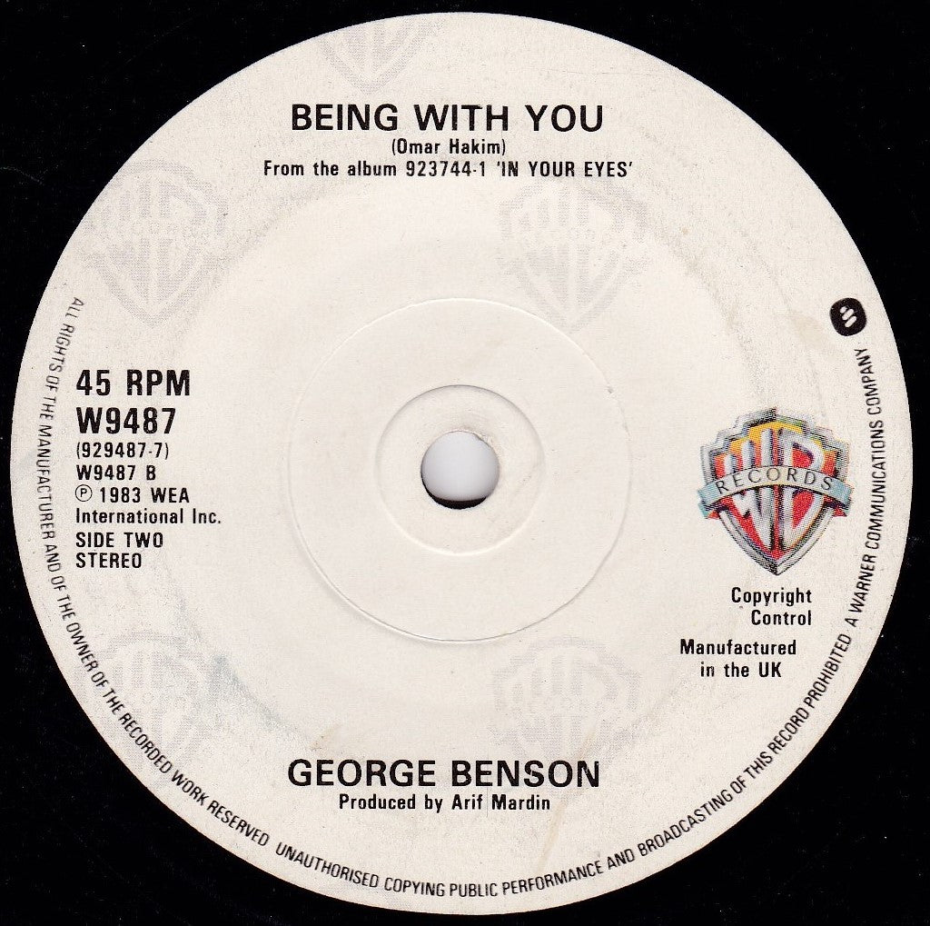 George Benson ‎– In Your Eyes (WEA 1983) 7" vinyl single G+/-