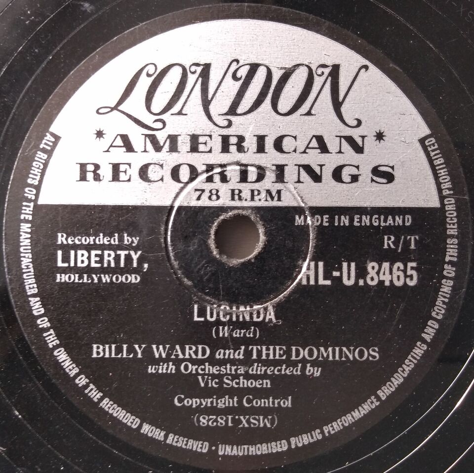 Billy Ward And The Dominos - Stardust (London 1957) 10" shellac VG/-