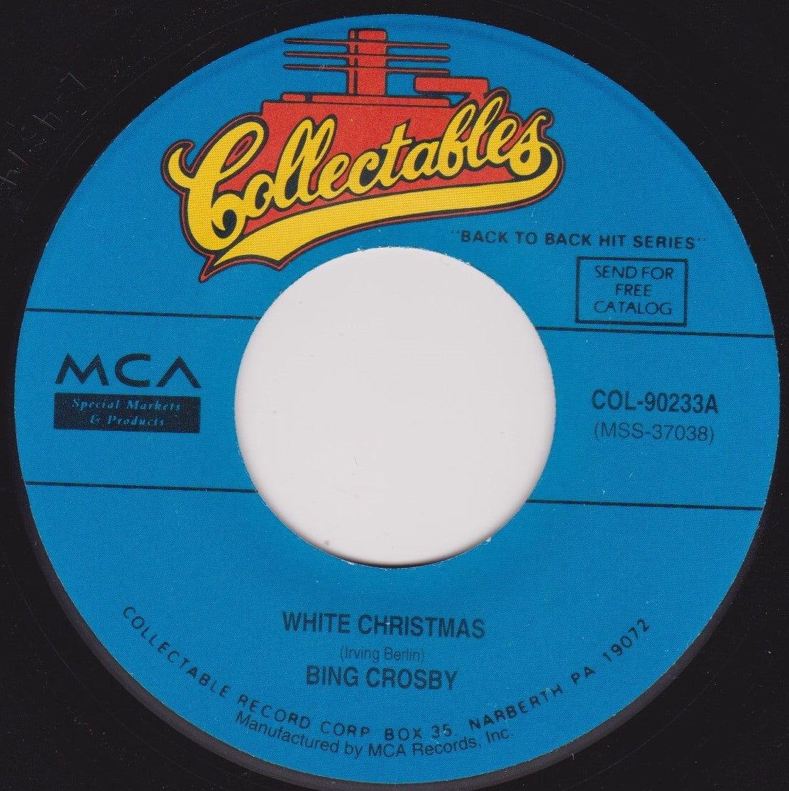 Bing Crosby ‎– White Christmas / God Rest Ye Merry Gentlemen 7" US vinyl VG/-