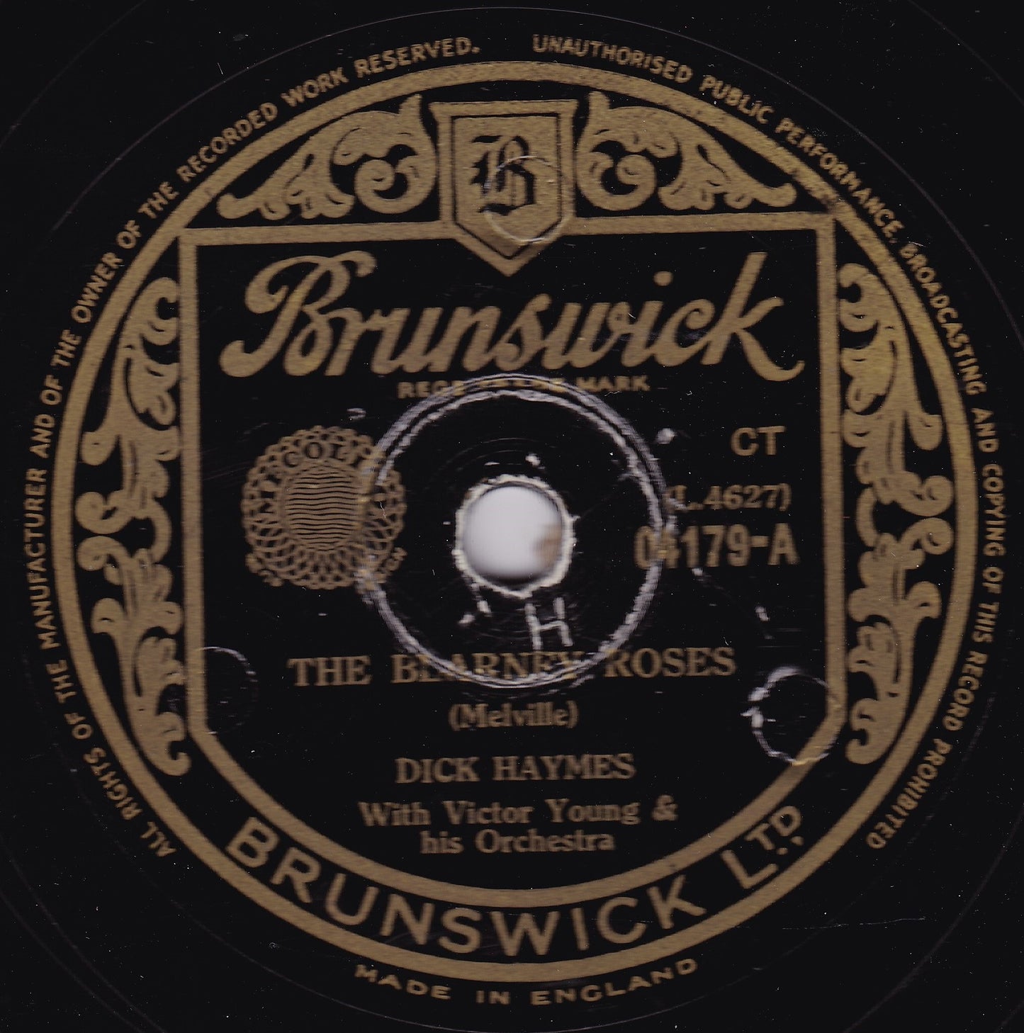 Dick Haymes - The Blarney Roses (Brunswick) 10" shellac VG/-