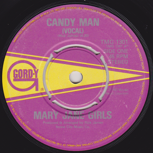 Mary Jane Girls – Candy Man (Gordy 1983) 7" vinyl single VG/-