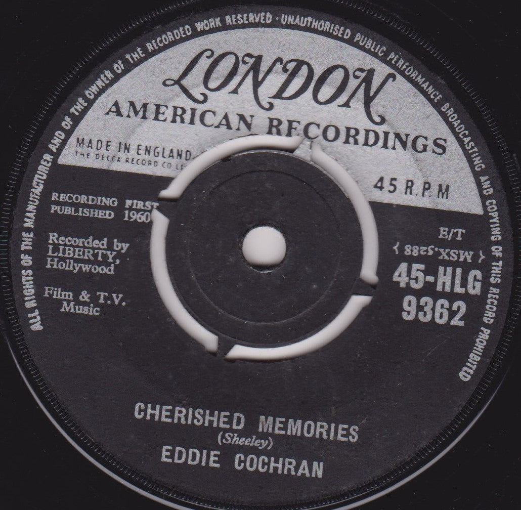 Eddie Cochran – Weekend (London 1960) 7" vinyl single VG/-