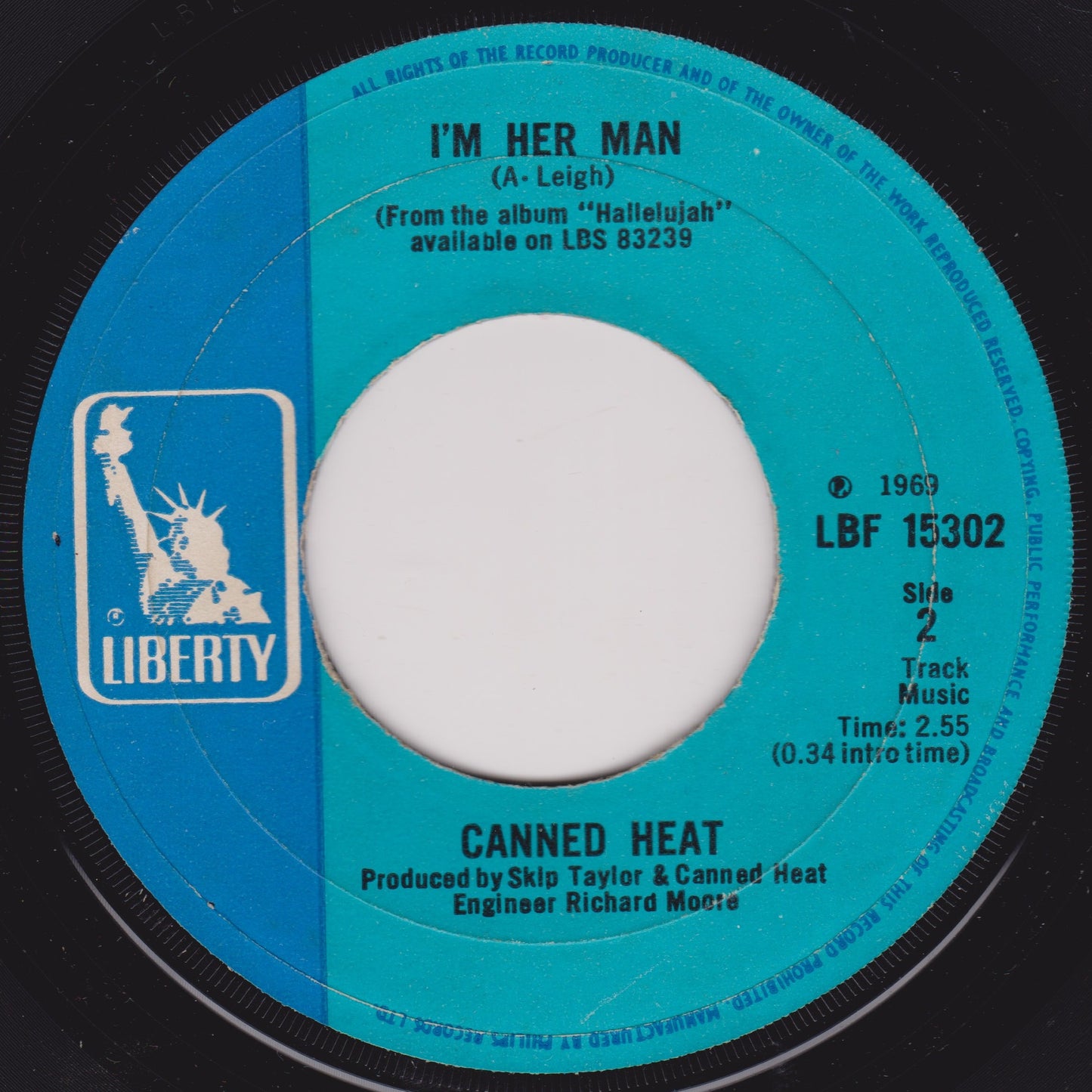 Canned Heat – Let's Work Together (Liberty 1969) 7" vinyl single VG/- jukebox