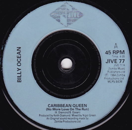 Billy Ocean – Caribbean Queen (No More Love On The Run) (1984) 7" vinyl single G+/-